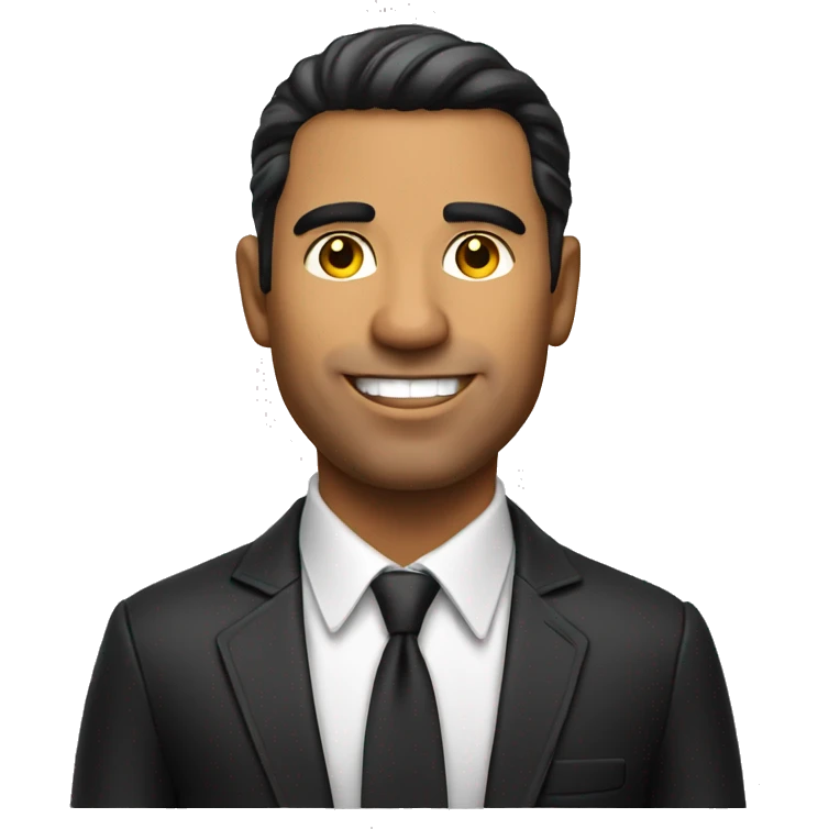 Bold Latino man at casino emoji