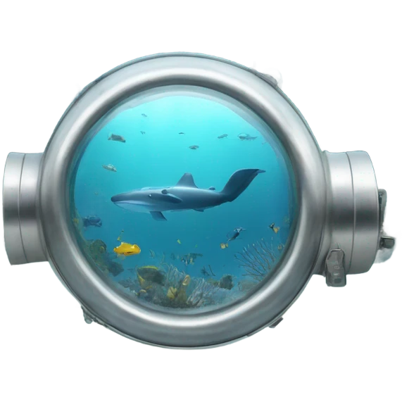 metal tube in underwater sea emoji