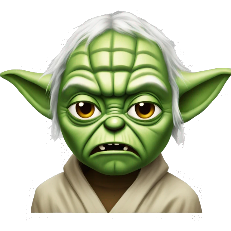 Yoda angry emoji
