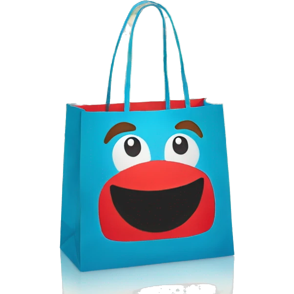TJMaxx shopping bag with logo emoji
