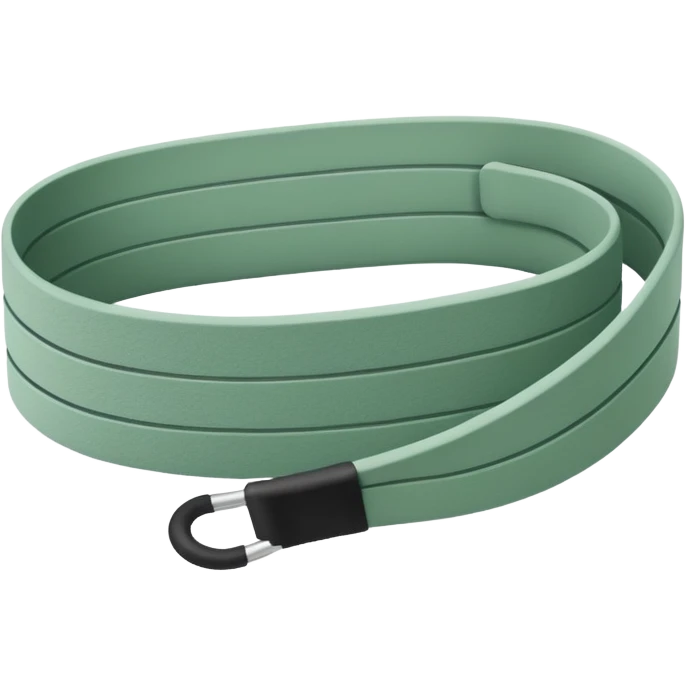 Wide Resistance band sage green emoji