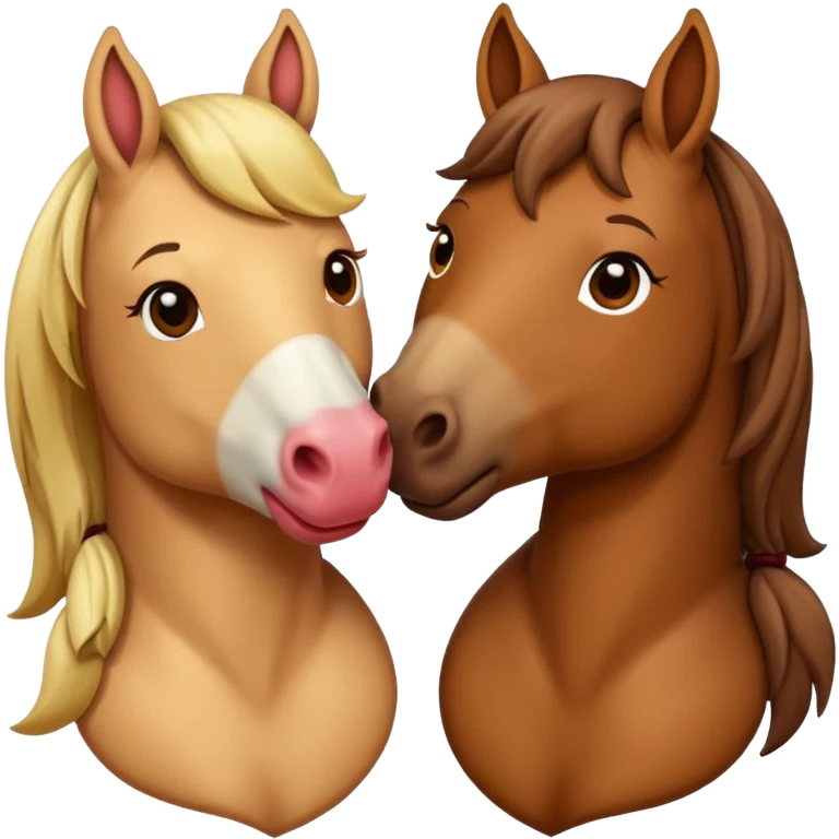 horse lips kisses love emoji emoji