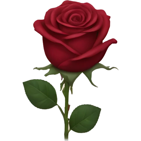Wine red rose  emoji