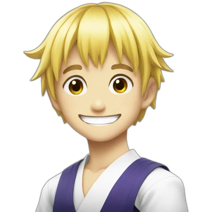 Kurapika-smiling emoji
