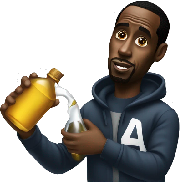 P diddy holding oil emoji
