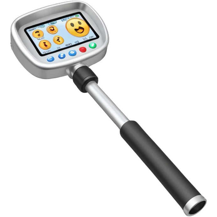 Hand-held metal detector emoji