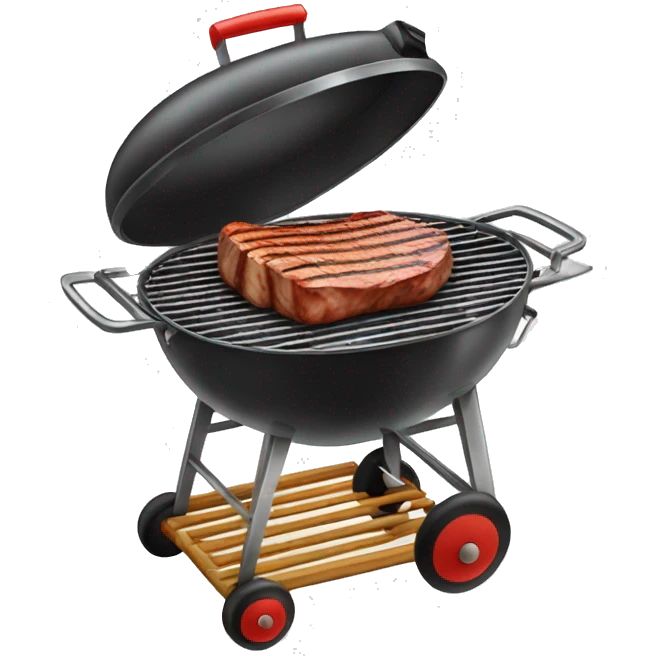Grilled meat in a griller emoji