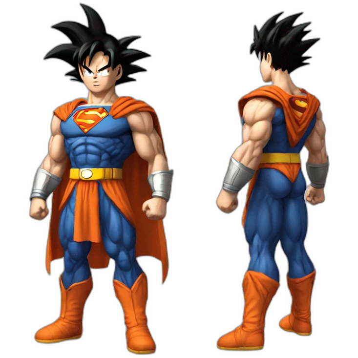 Goku-combat-superman emoji