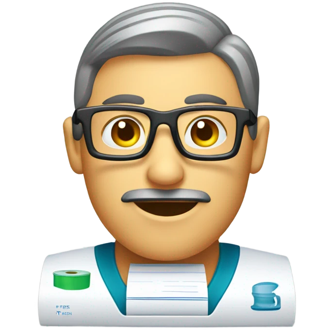 PRINTER PRINTING AN RX LABEL emoji