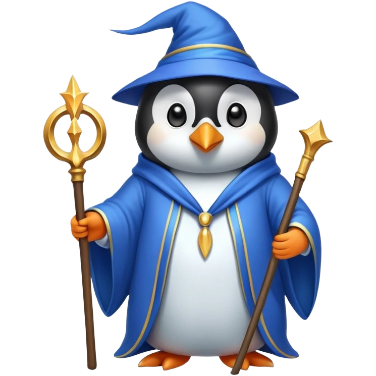 Penguin Wizard emoji