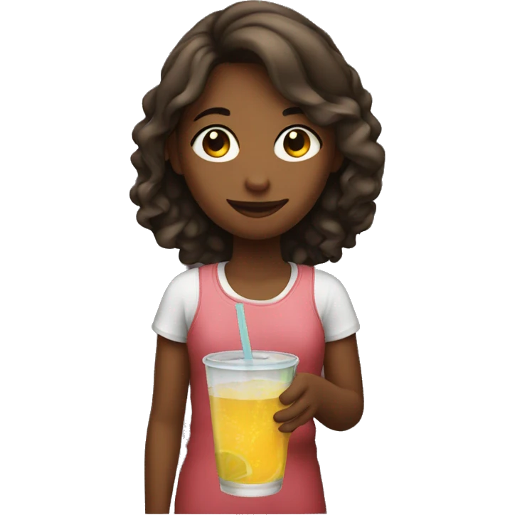 girl holding a drink  emoji