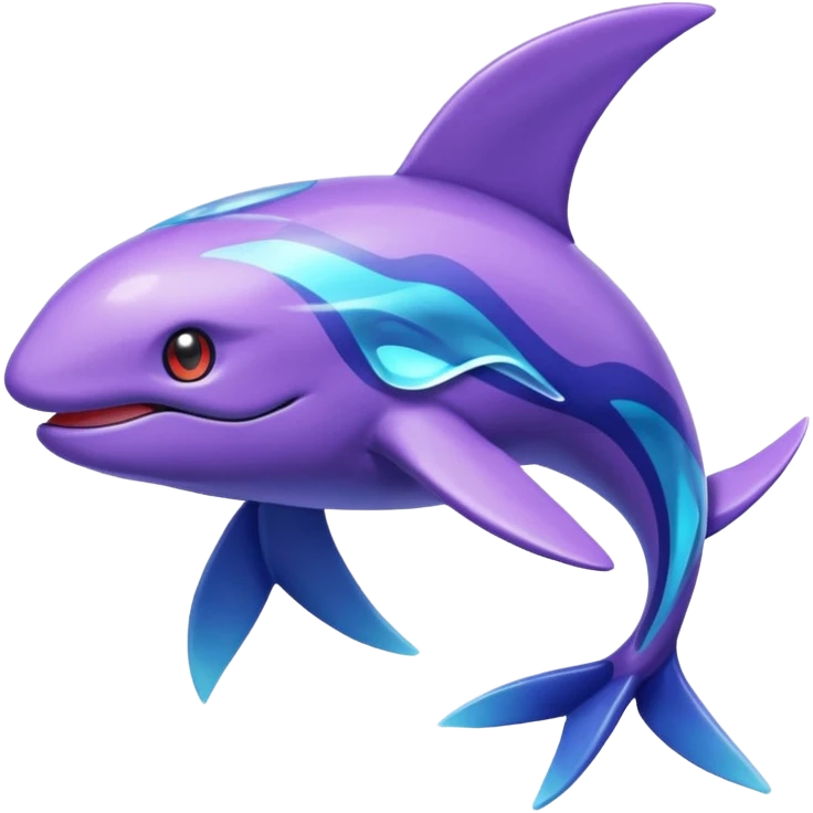 Pokemon legendary purple and cian crystal kyogre emoji