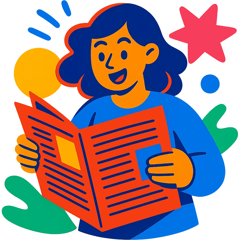 article illustration in vibrant toon style, bold colors, energetic emoji