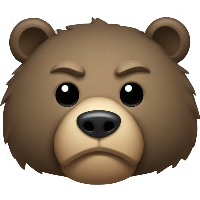 Suppressed Bear emoji