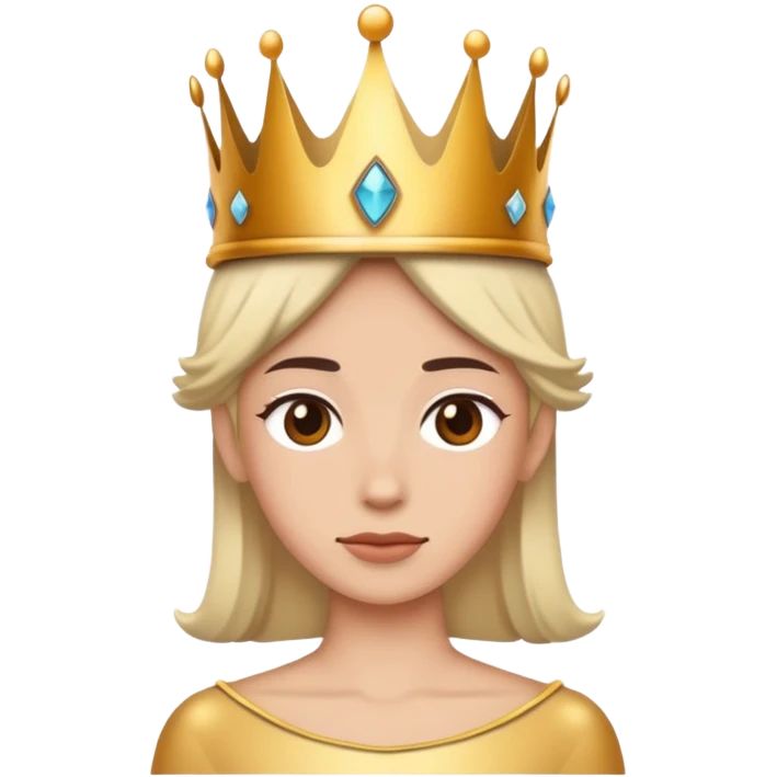 Wearing a crown emoji