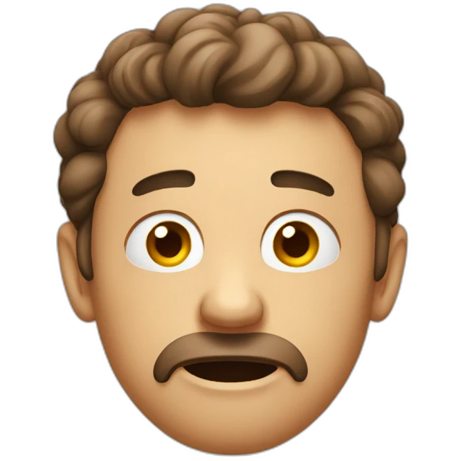 stressful red face it guy emoji