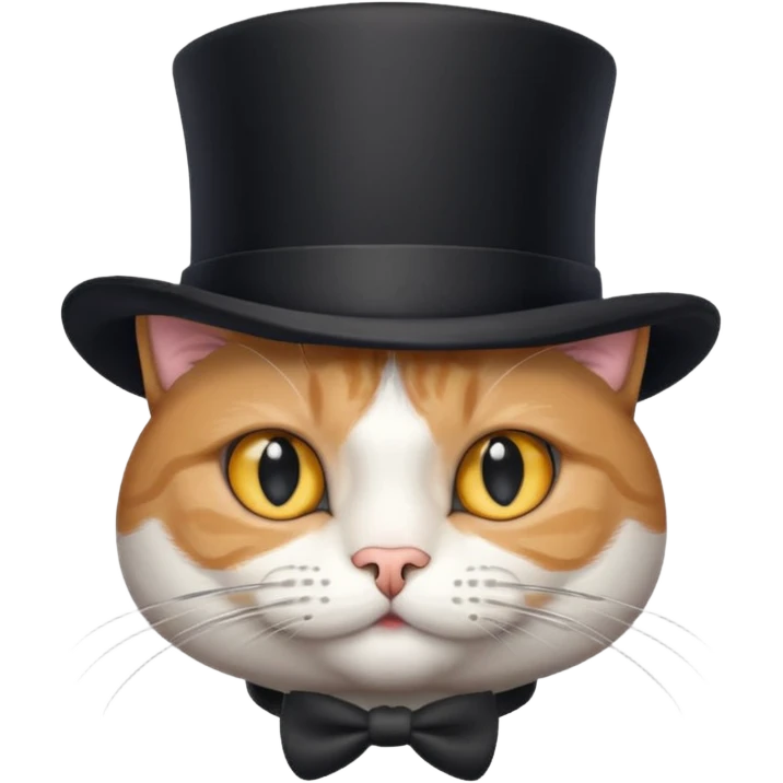 Katze mit Zylinder  emoji
