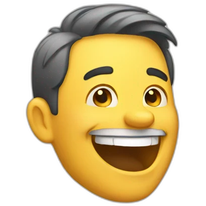 man laughing emoji