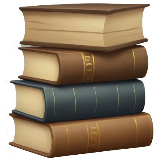 neutral stack of books emoji