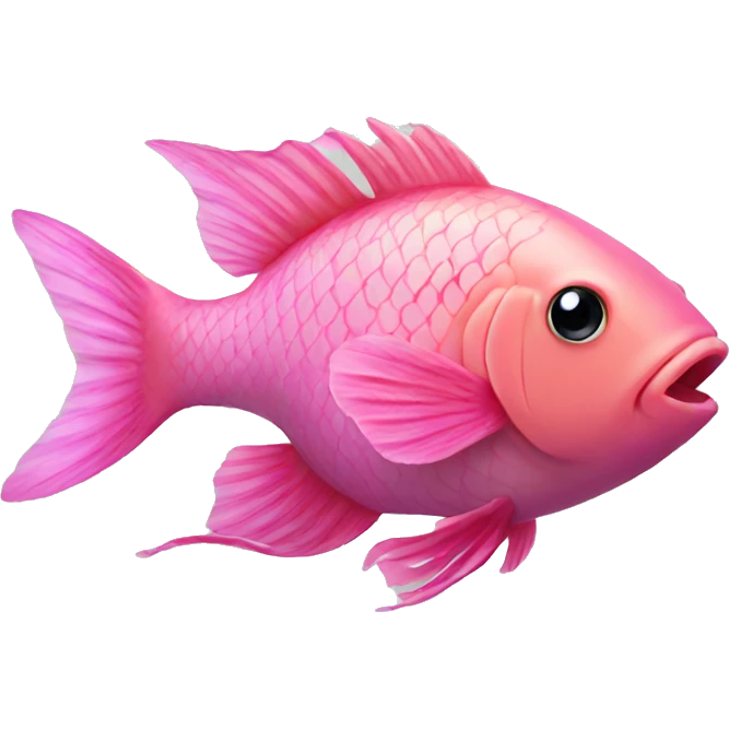pink fish  emoji
