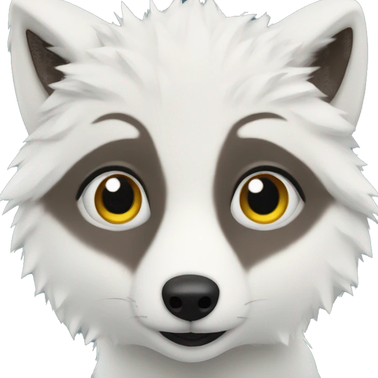 Arctic fox emoji