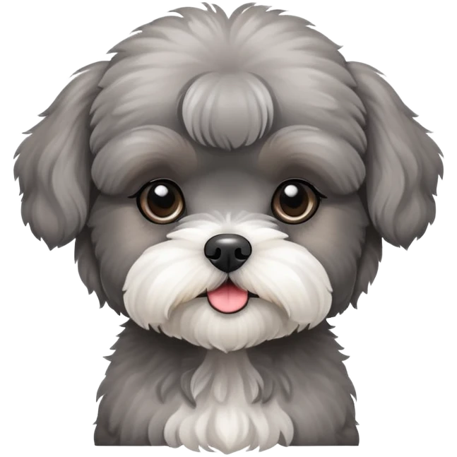 Grey Poodle Shih Tzu Girl Puppy emoji
