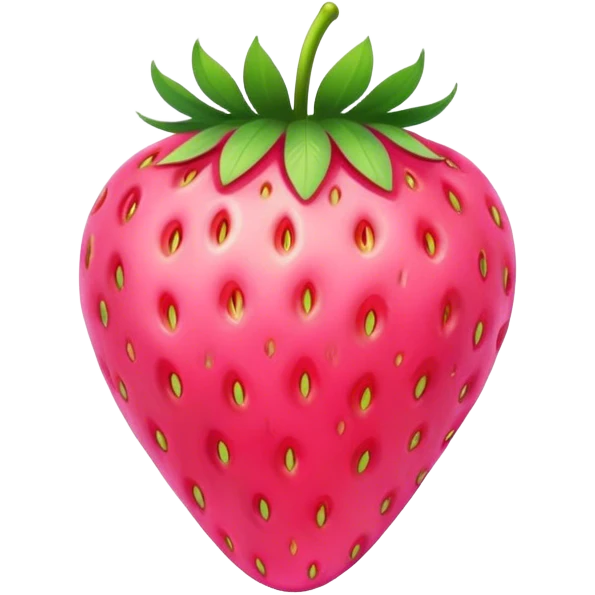 Pink strawberry  emoji