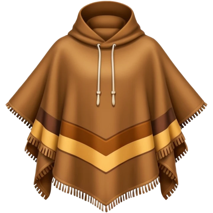 A brown poncho emoji