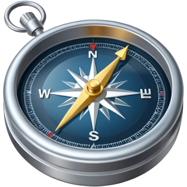 A compass with a roadmap unfolding, illustrating strategic navigation towards 10x growth. emoji