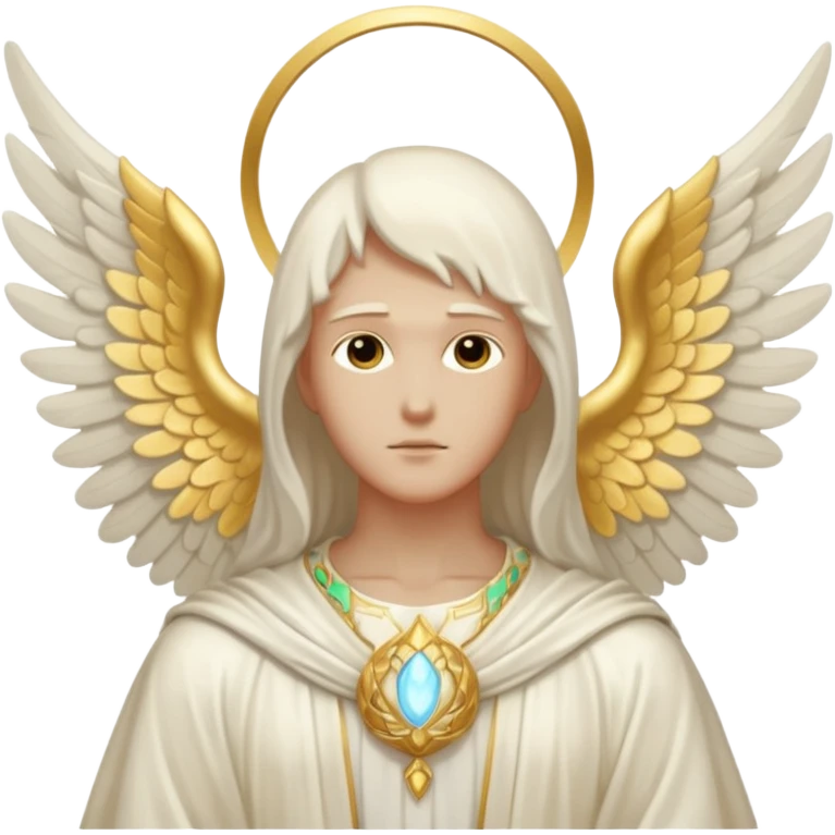 Aesthetic biblical faceless archangel emoji