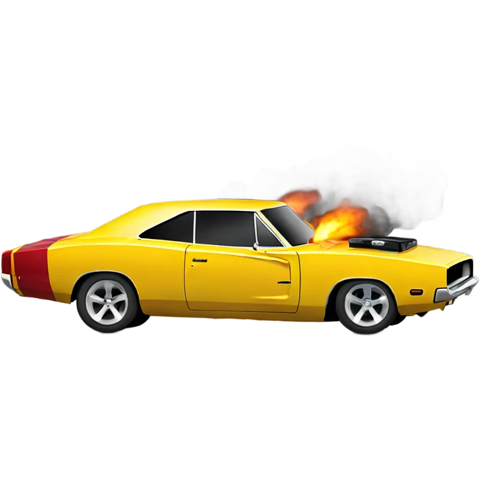 Dodge charger burnout emoji