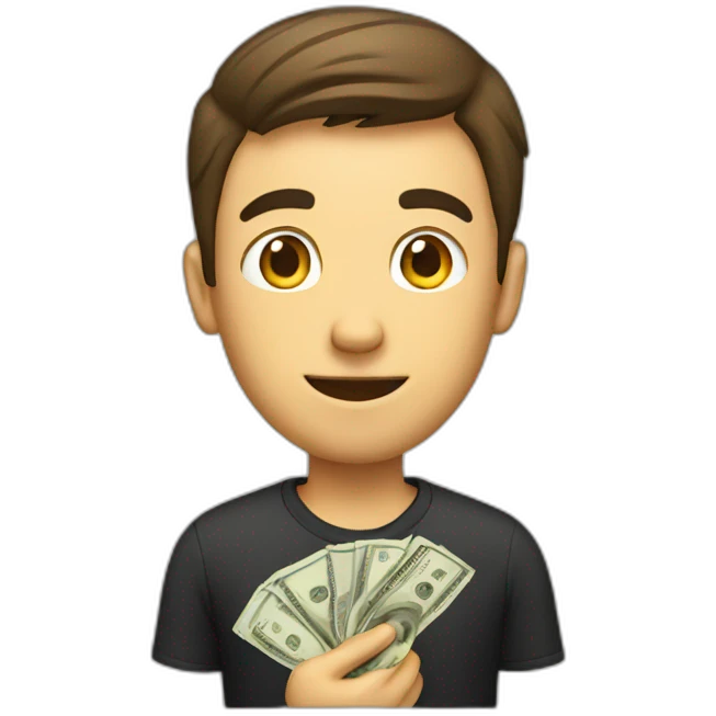 guy with money emoji