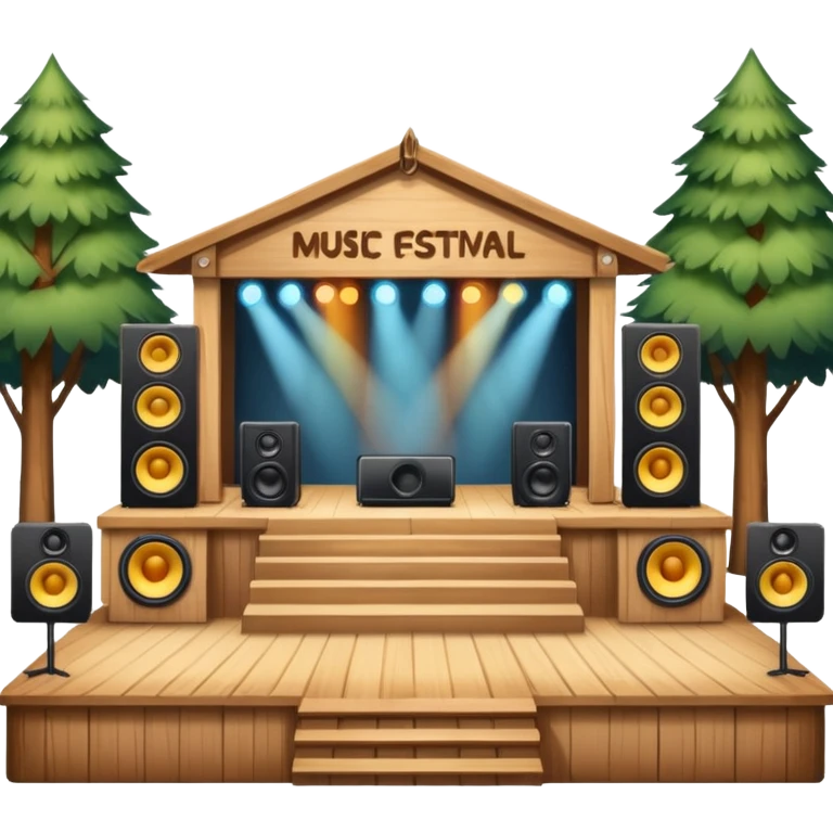 stage at the music festival emoji
