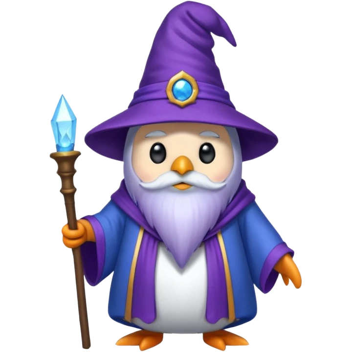Penguin Wizard emoji