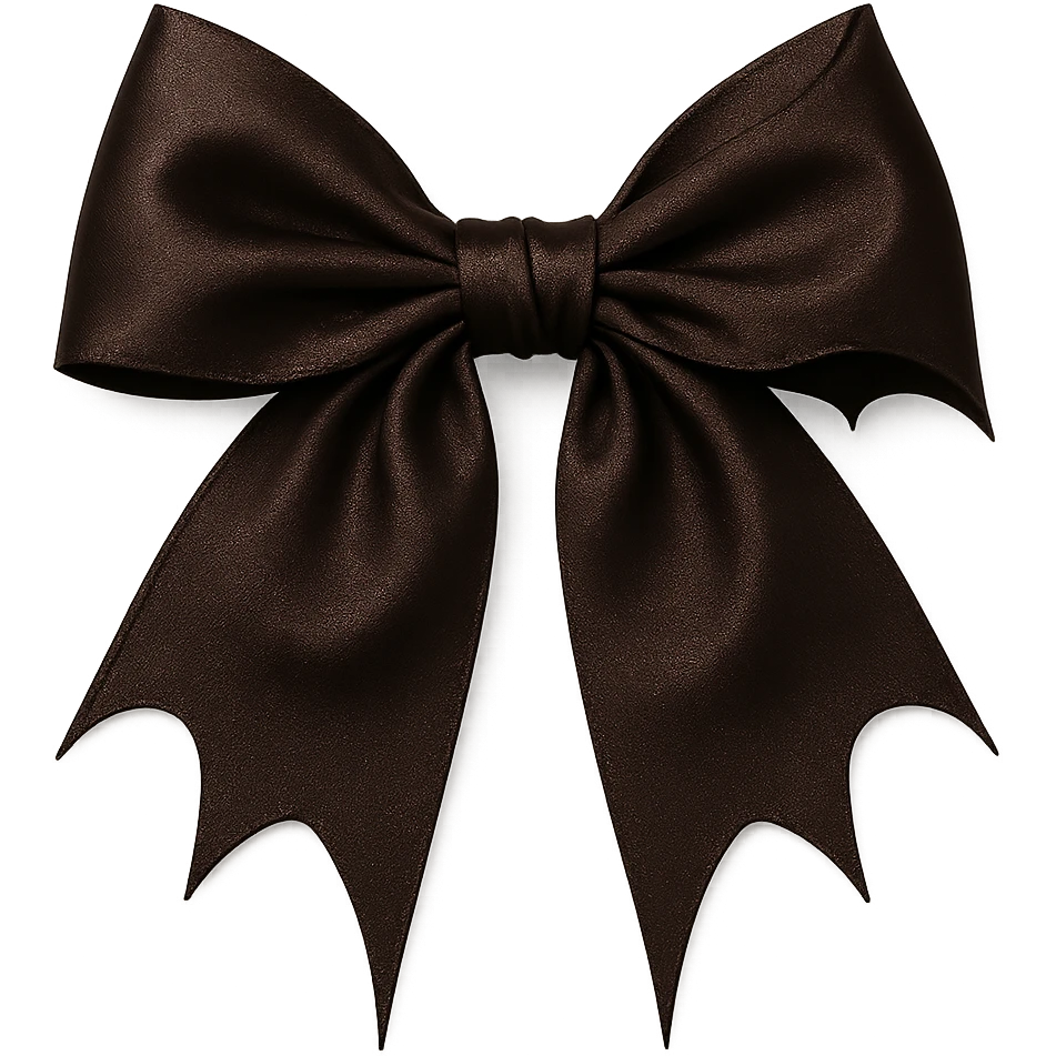 brown goth bow remove background, explore emoji