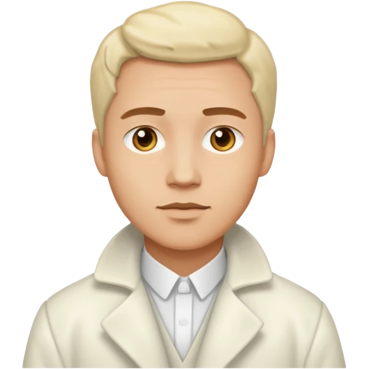 Cardiac sonographe male long white coat emoji