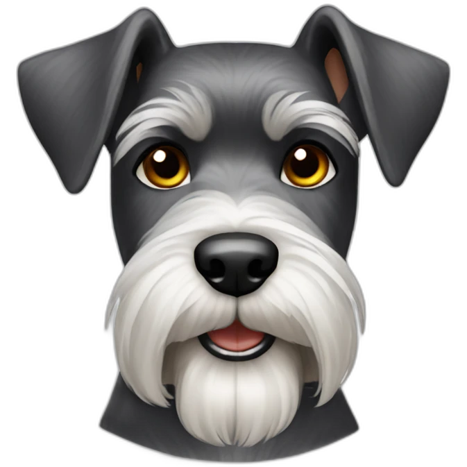 Schnauzer dog emoji