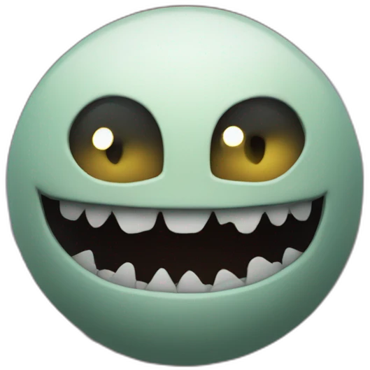 Un monstre dans l’espace emoji