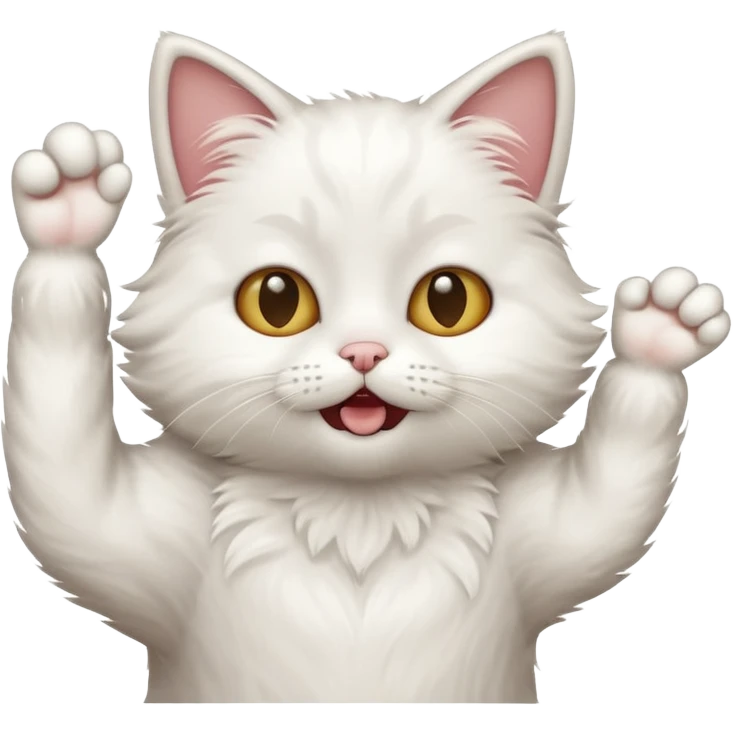 Mkae an cute cat doing an dab emoji