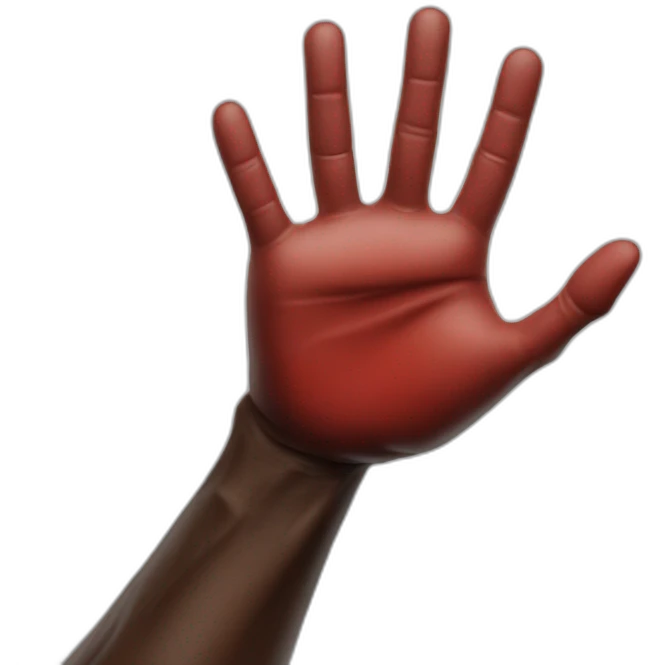Micheal Jordan hand stop emoji