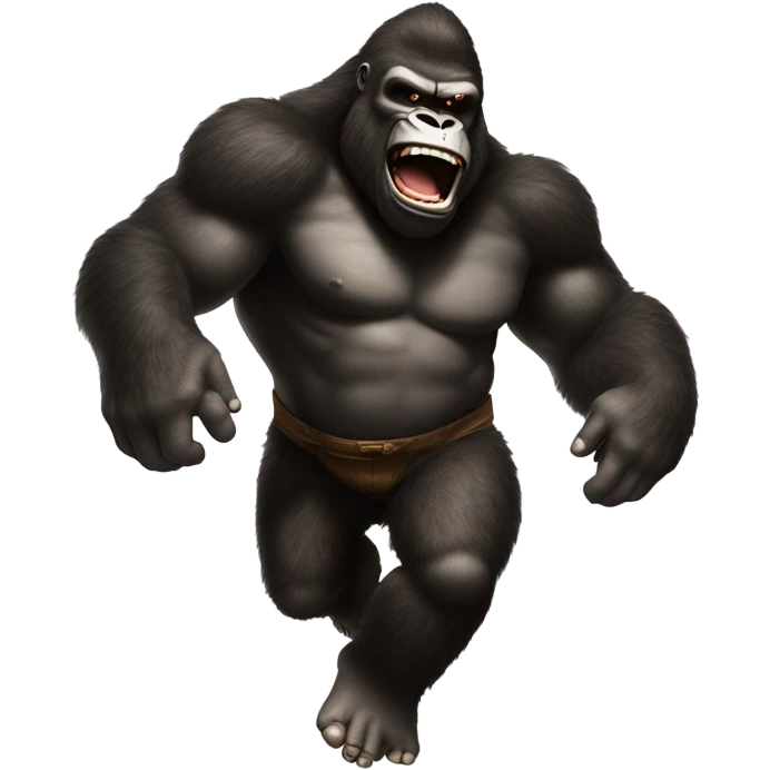 King Kong with mario upside down emoji