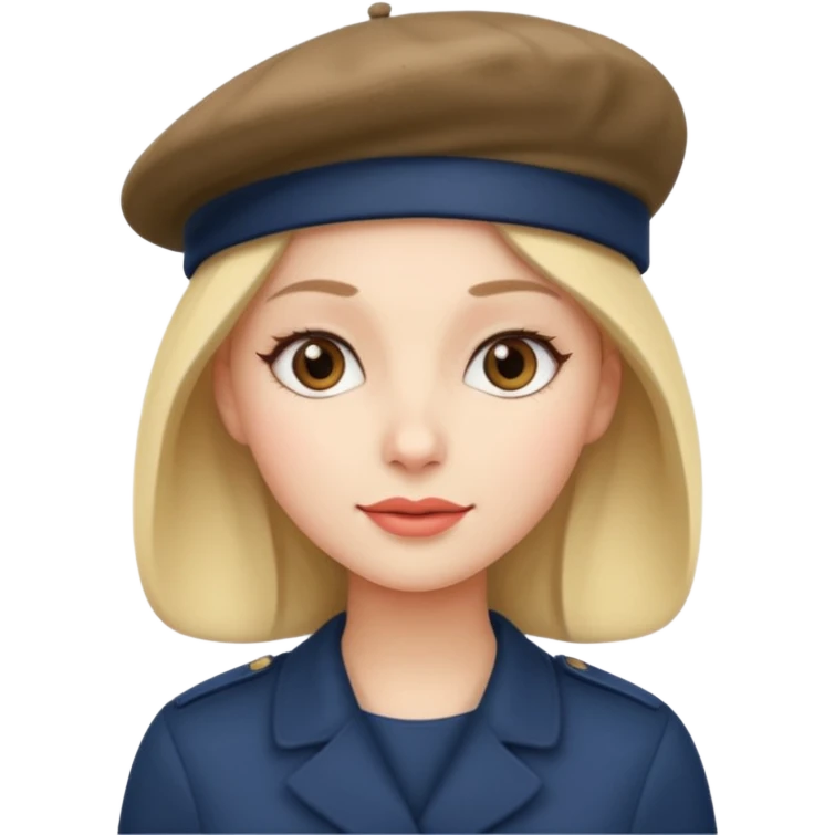 woman with a beret emoji