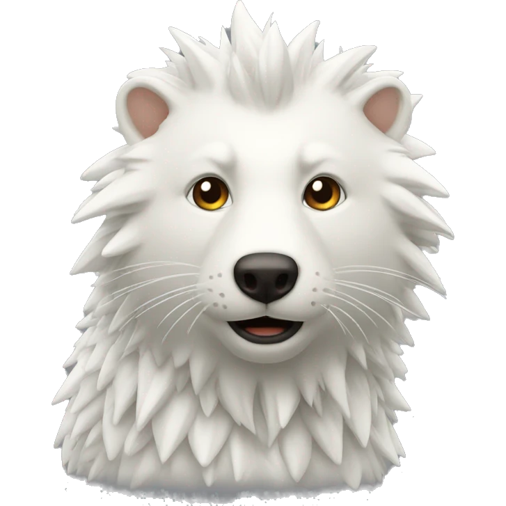 Hérisson blanc emoji