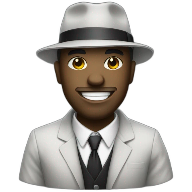 Gangster with smile emoji