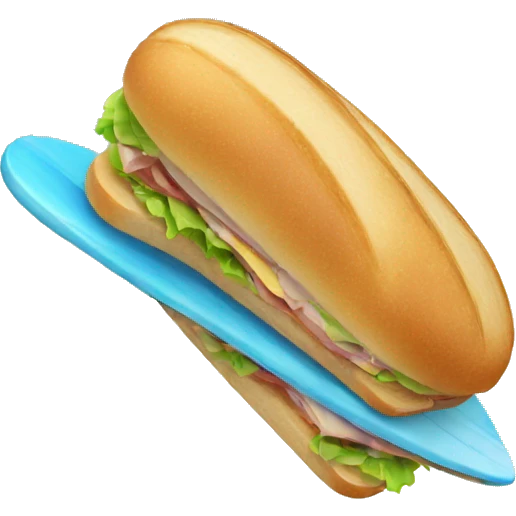 sandwich surfing emoji