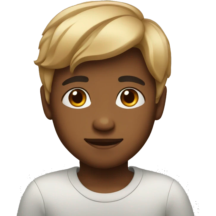 serene boy portrait pose emoji
