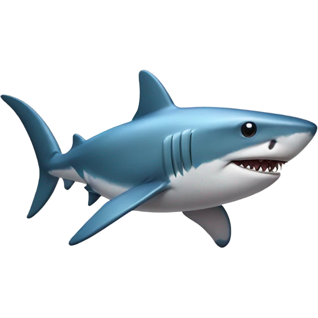 shark with bow emoji