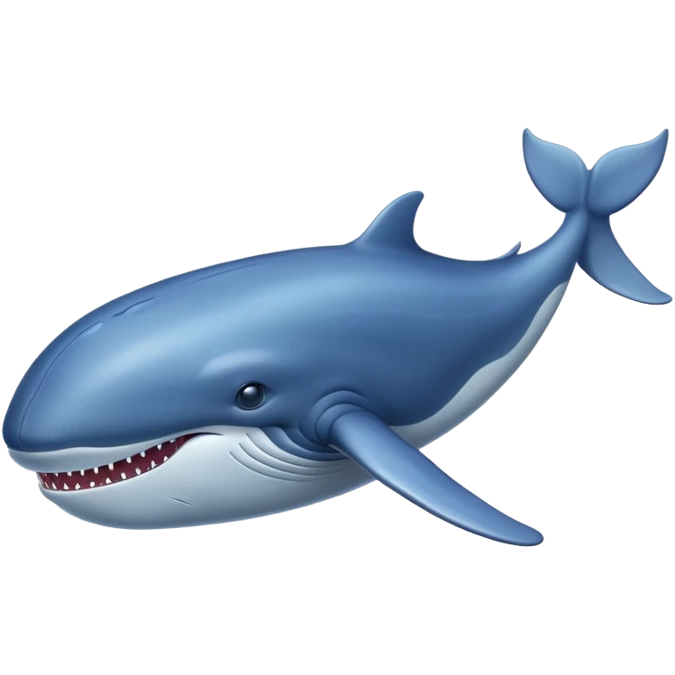 A blue whale emoji
