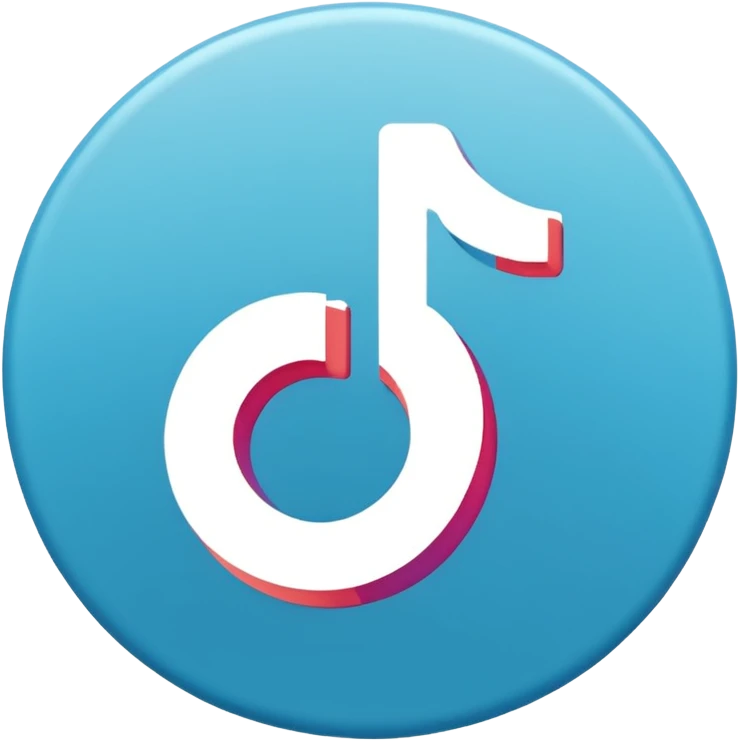 Logo tiktok comme sur app store emoji