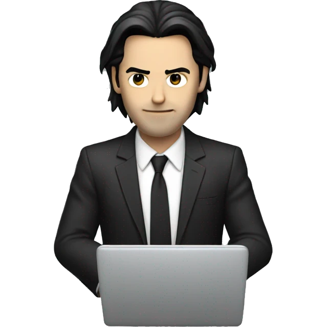 jhon wick with computer emoji